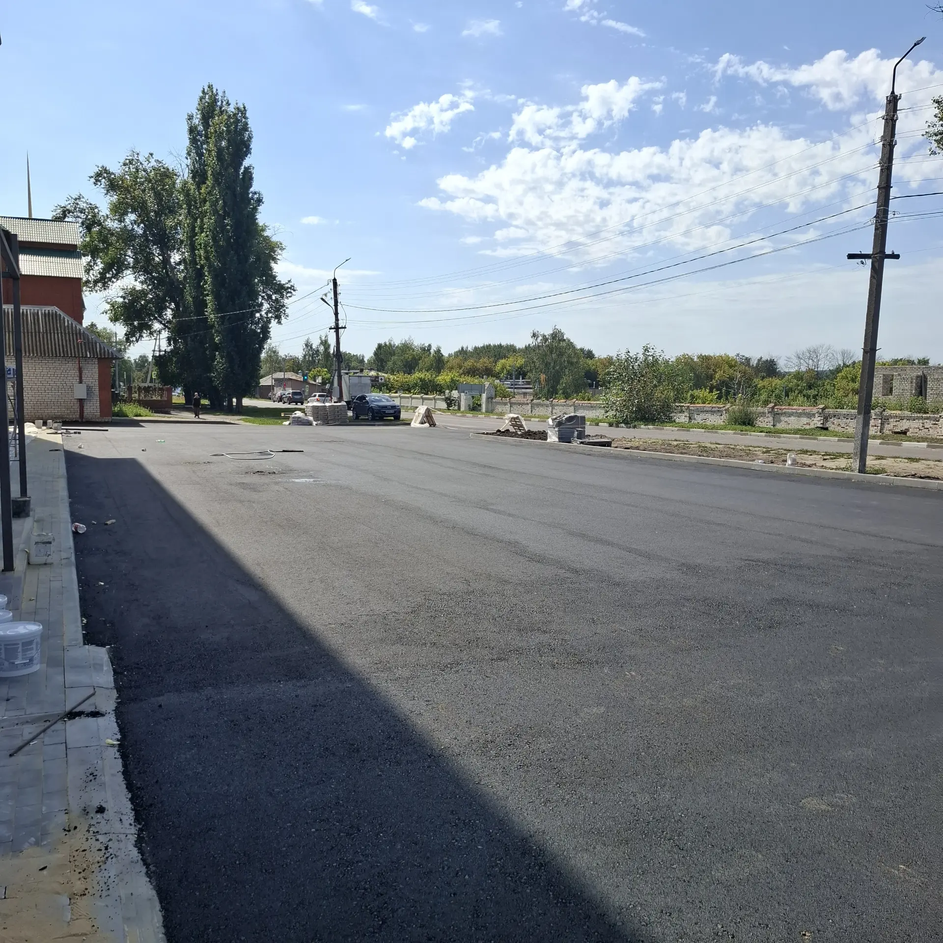 Профессиональное асфальтирование дороги